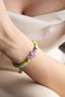 Heliophilia Silver Pulsera Multicolor con Colgante Ajustable